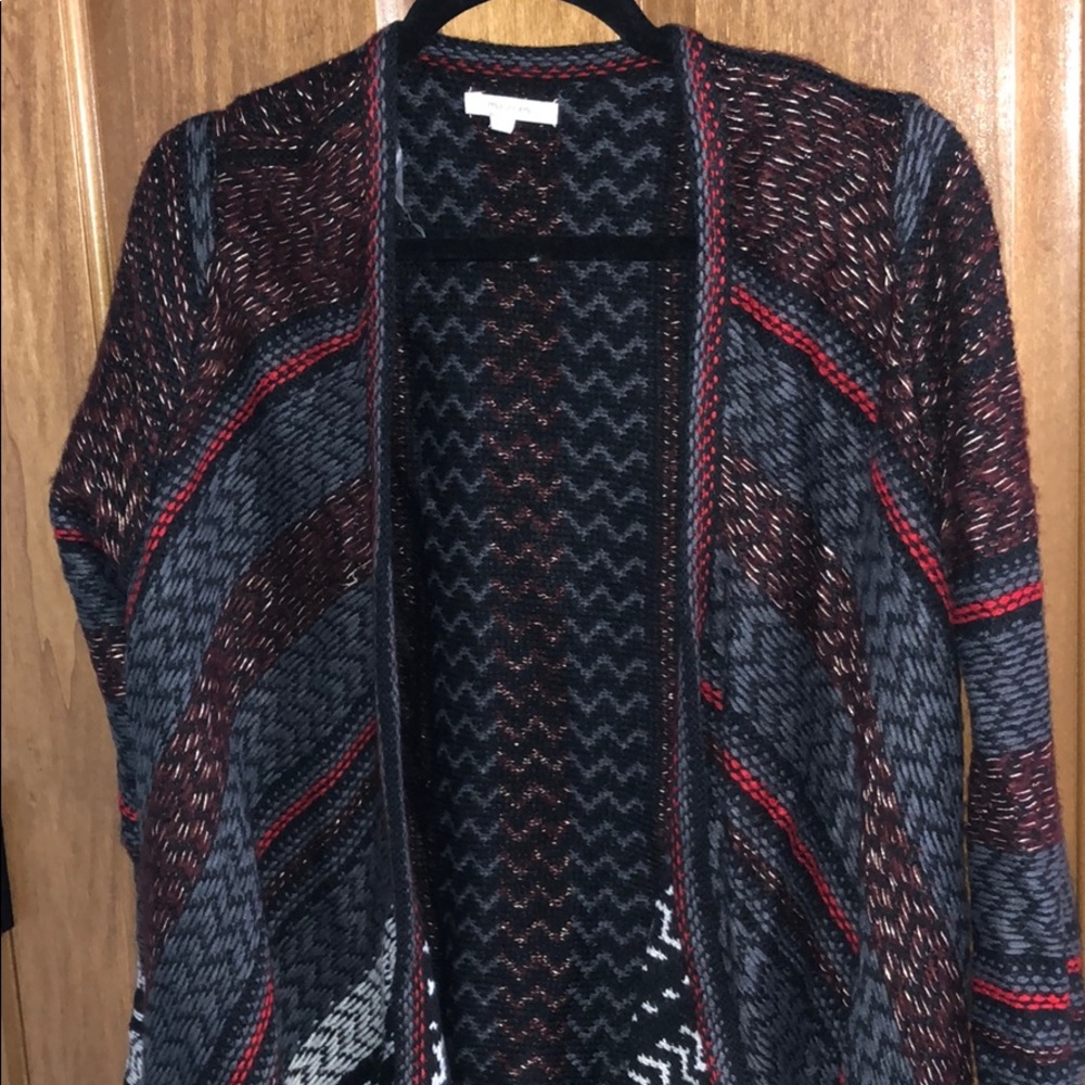 •Red, Gray, White Maurice’s Cardigan